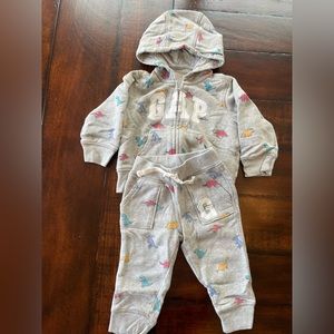 GAP boys dinosaur sweatpants outfit